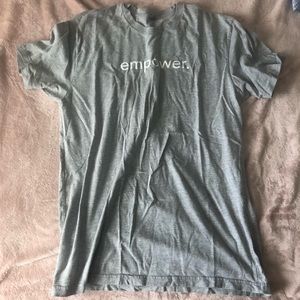Young living gray shirt
